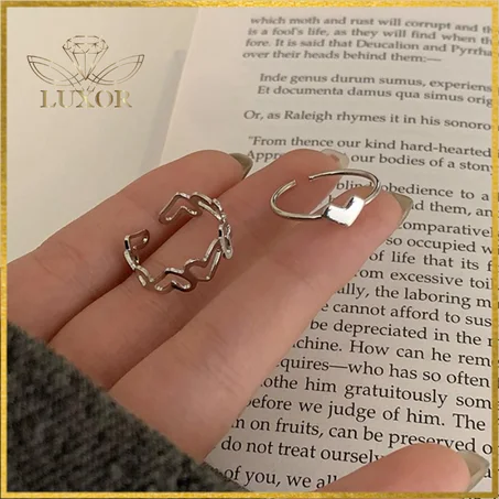 Bague coeur en argent 925