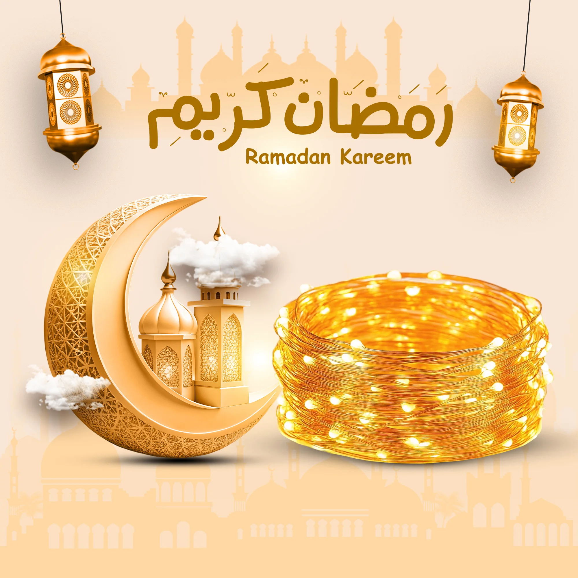 إضاءة الاحتفالات 50 متر