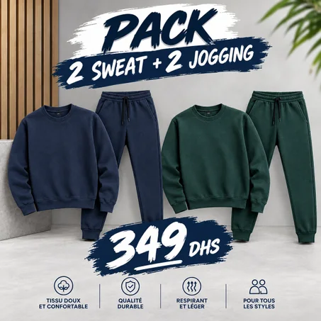 Pack 2 Sweats + 2 Jogging V1