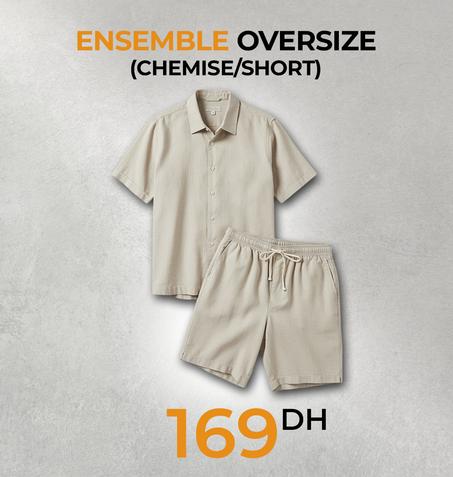 Ensemble Beige  (CHEMISE-SHORT)