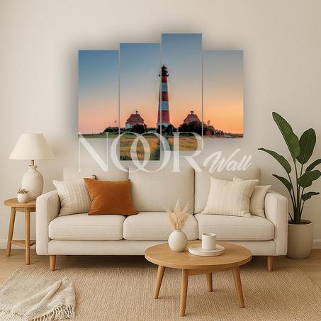 لوحة جدارية طبيعية رباعية