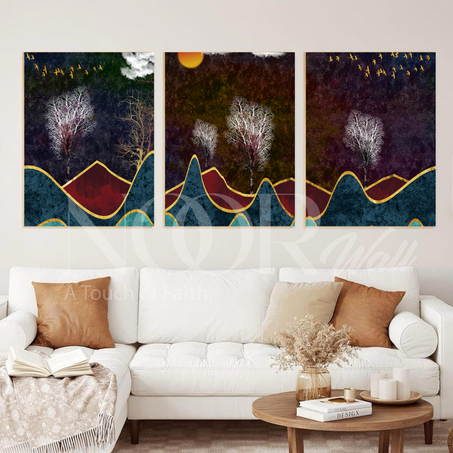 لوحة فنية إيقاع الألوان 🎨🌈