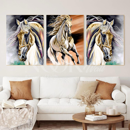 لوحة فنية جمال الخيول  🏇🖼️