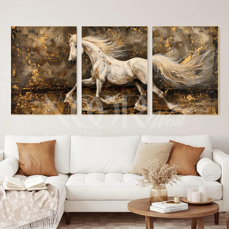 لوحة فنية جمال الخيول  🏇🖼️