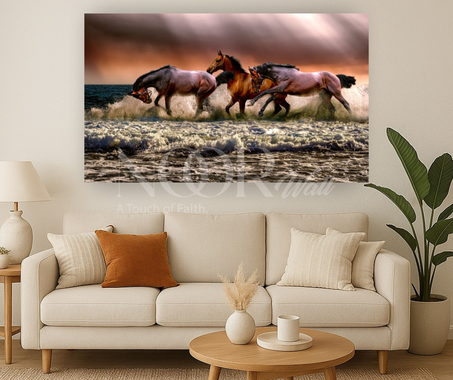 لوحة فنية جمال الخيول  🏇🖼️