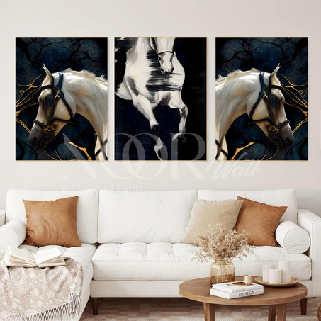 لوحة فنية جمال الخيول  🏇🖼️