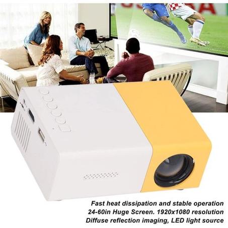 ⚡ ميني بروجيكتور محمول - تجربة سينمائية في متناول يدك!