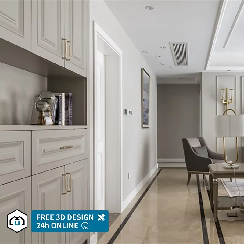 Solid Wood Kitchen Cabinets Cupboard Wooden Cupboards Furniture for Kitchen