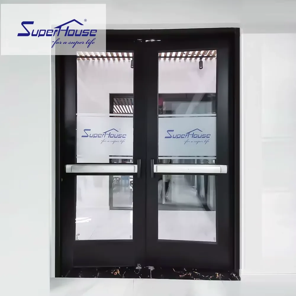 NOA Commercial Door Safety Quick Escape Door Push Glass Aluminum Storefront Exterior Doors