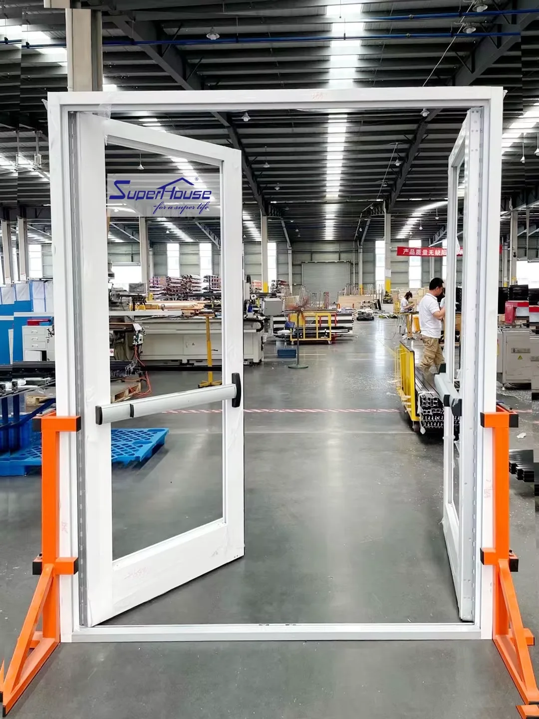 NOA Commercial Door Safety Quick Escape Door Push Glass Aluminum Storefront Exterior Doors