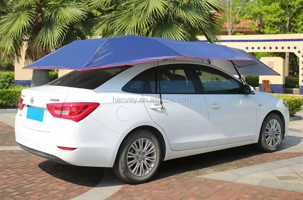 High Quality Multi Colors Custom Hail protection Patio Sun Automatic Car Umbrella Shade