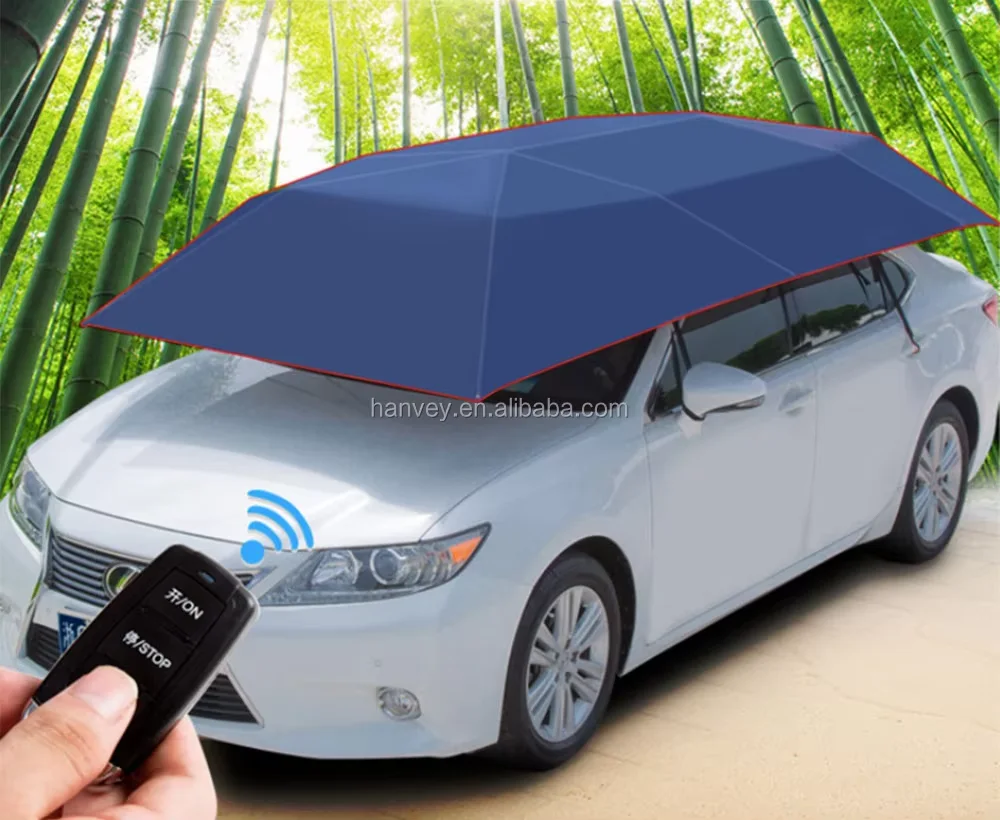 High Quality Multi Colors Custom Hail protection Patio Sun Automatic Car Umbrella Shade