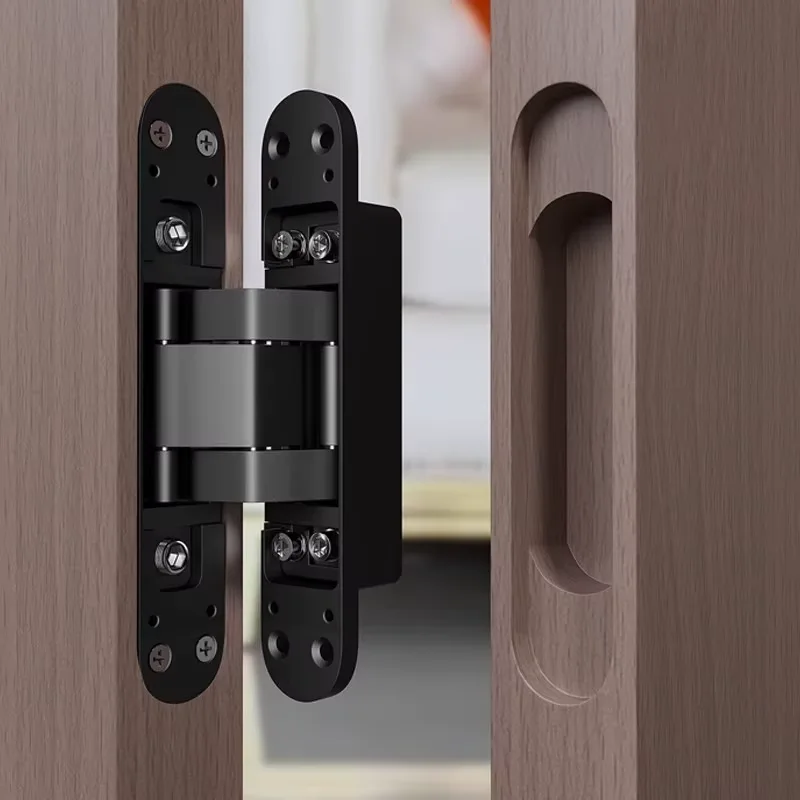 Adjustable 3-Way Concealed Invisible Hinge Heavy-Duty Modern Design Concealed Hinge Big Wooden Doors Zamak Door Window Hinges