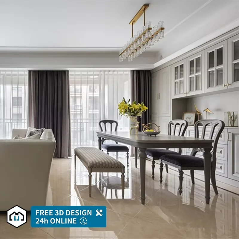 Solid Wood Kitchen Cabinets Cupboard Wooden Cupboards Furniture for Kitchen