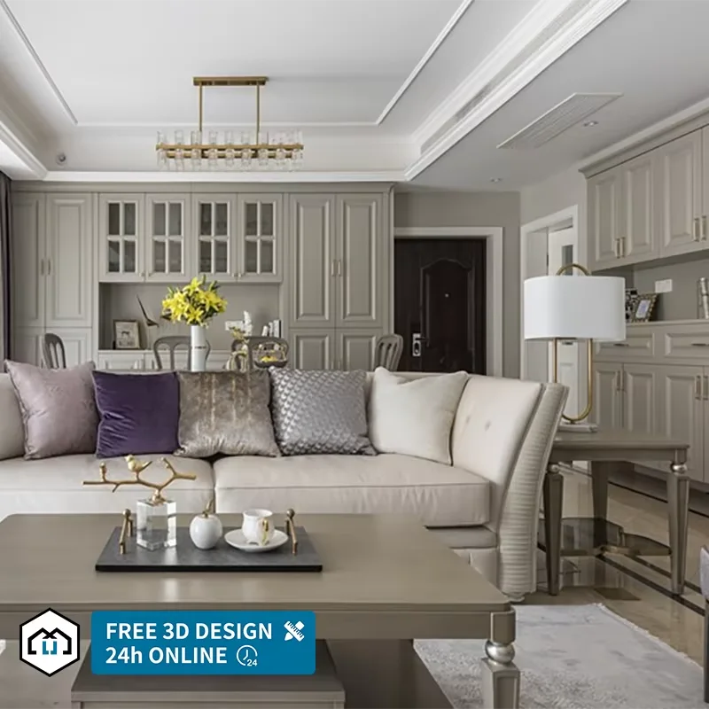 Solid Wood Kitchen Cabinets Cupboard Wooden Cupboards Furniture for Kitchen