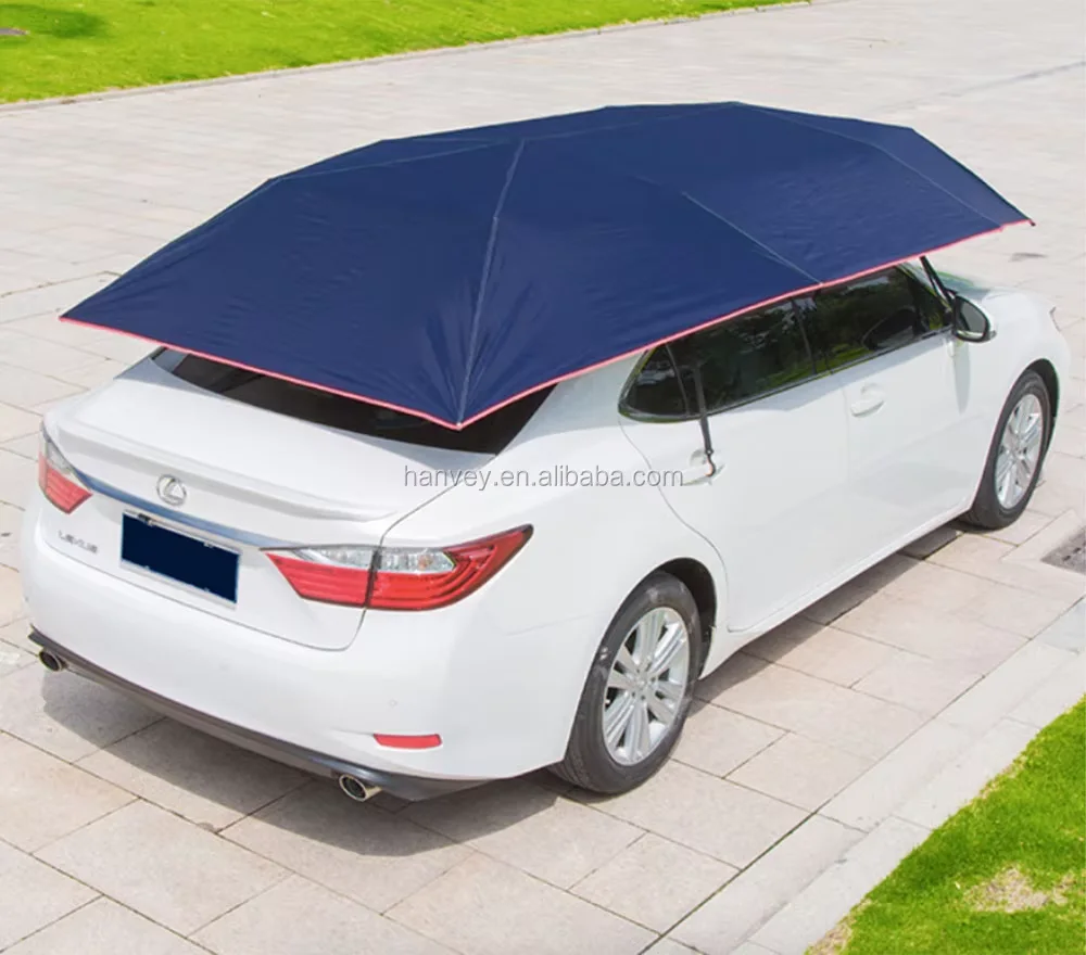 High Quality Multi Colors Custom Hail protection Patio Sun Automatic Car Umbrella Shade