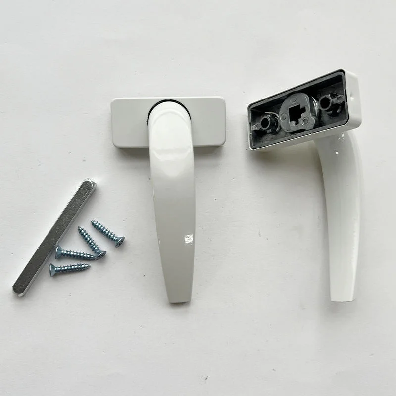 Hardware Accessories Alloy Folding Door Handle Lock Sliver Aluminum Alloy Pull Door Handle