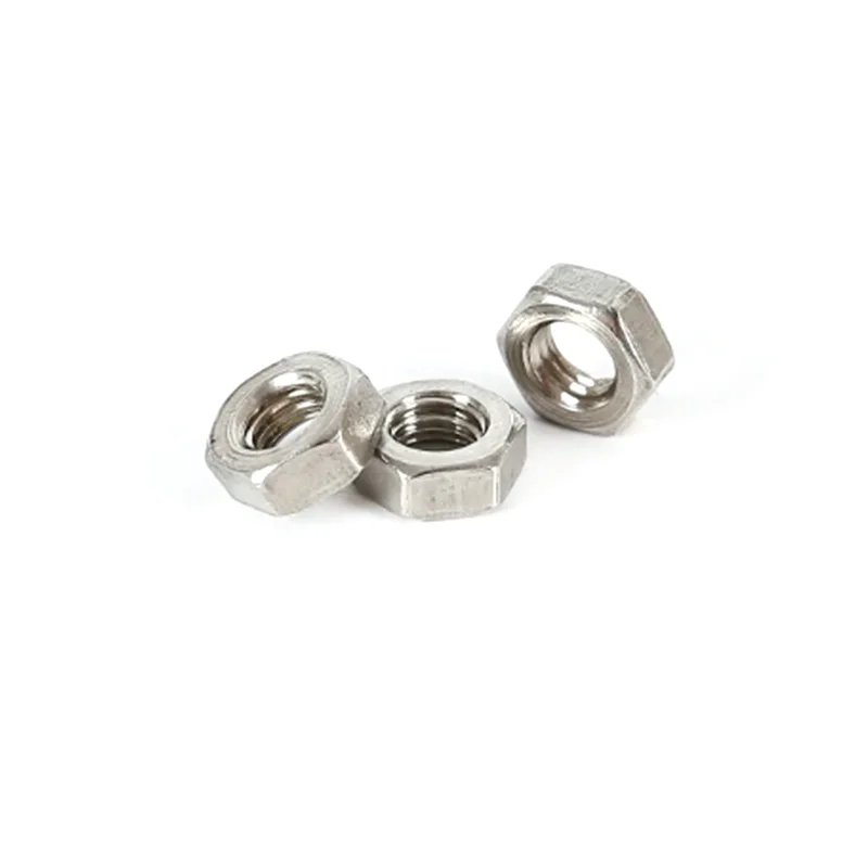 Hot Selling Custom Stainless Steel M5 Hex Nut in Sizes M6 M8 M10 M12 M14 310S 2520 Hexagon Thin Nuts