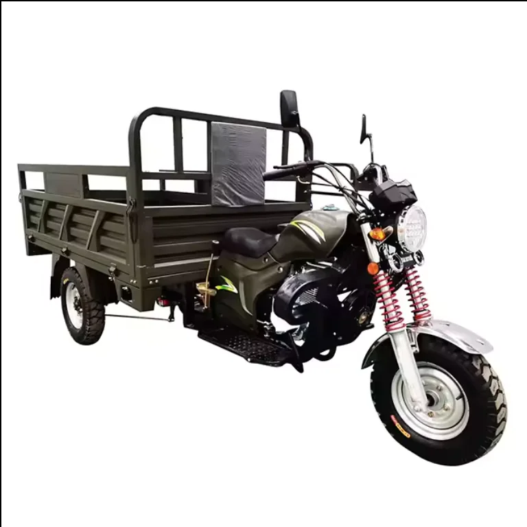 Water-Cooled Cargo Three-Wheel Motorcycle Fuel Gasoline Engine Dump Five-Wheel Electric Spray Agricultural Tricycle