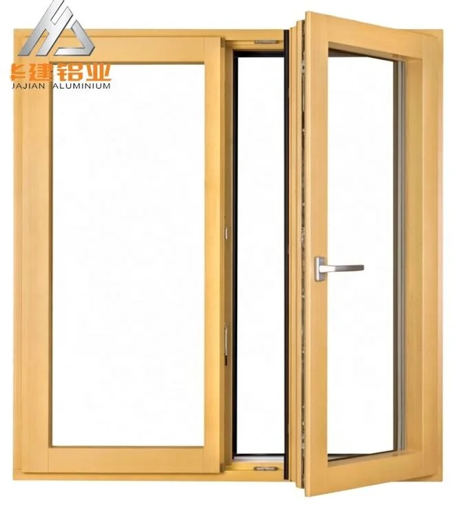 Aluminium Profile Good Quality Aluminum Composite Wood Doors and Windows, Broken Bridge Windows and Doors