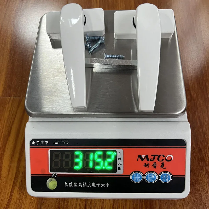 Hardware Accessories Alloy Folding Door Handle Lock Sliver Aluminum Alloy Pull Door Handle