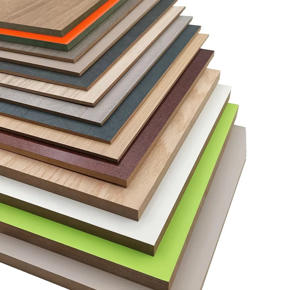 Modern Style Factory-Processed Melamine Faced MDF Board E1/E2/E0 Standard Wood Fiber Melamine Paper Affordable