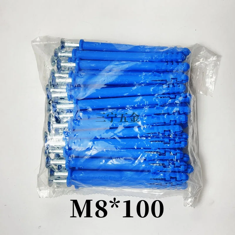 Concrete Wall Plastic Wall Plug Anchor Screw With Plastic Anchor for Construction