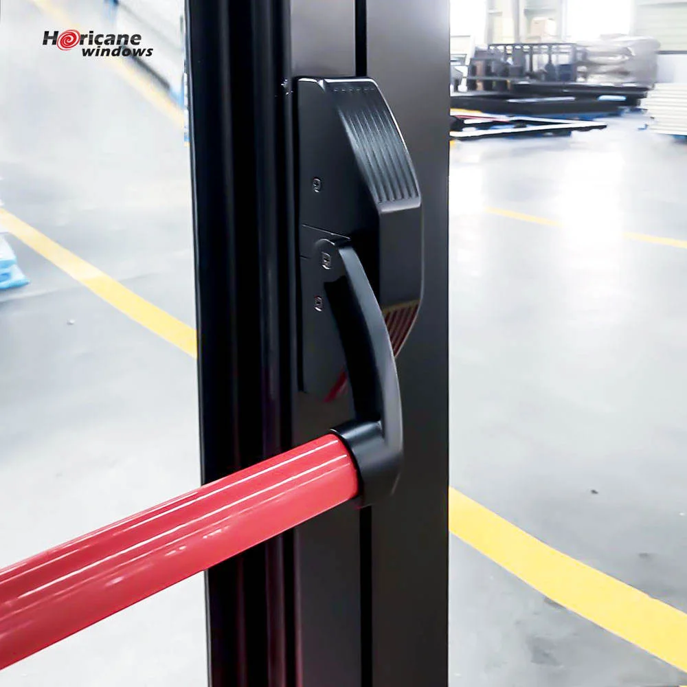 NOA Commercial Door Safety Quick Escape Door Push Glass Aluminium Storefront Exterior Doors