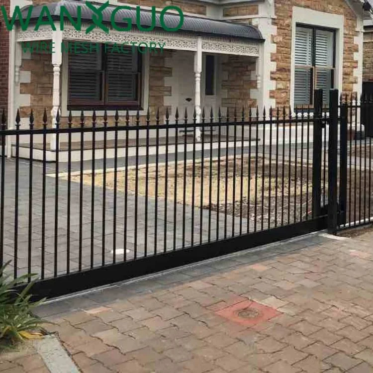 Wholesale Easy Assembled Durable Black Iron Steel Picket Tubular Fence Panels