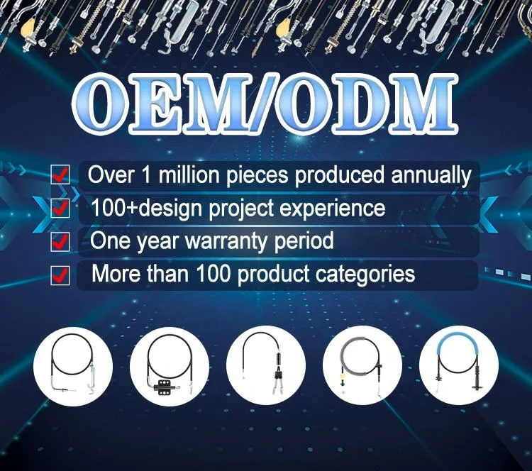 Factory Custom Hand Brake Cable Clutch Cable with Adjuster for Auto Cars, Trucks & SUVs Scooter, Brake Line Manufacturer