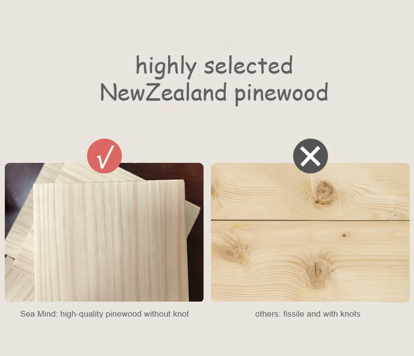 SeaMind Convertible Woodenbaby Cot Crib Baby Bed 5 in 1 Multi-functional Crib Closet and Store Space Extended Kid Bed 0-12 Years