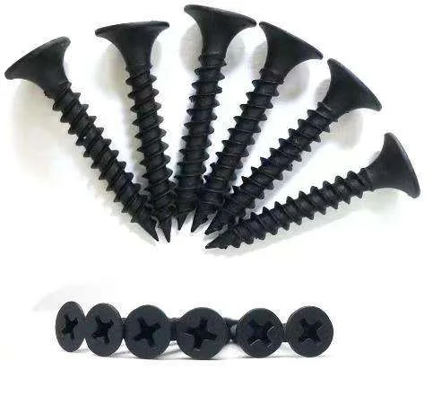 China Factory Direct Sale 20MM 30MM 40MM 50MM 60MM 70MM 80MM 90MM 100MM Hardware Fasteners Black Drywall Screw for Gypsum Board