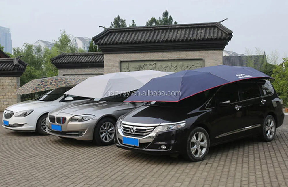 High Quality Multi Colors Custom Hail protection Patio Sun Automatic Car Umbrella Shade