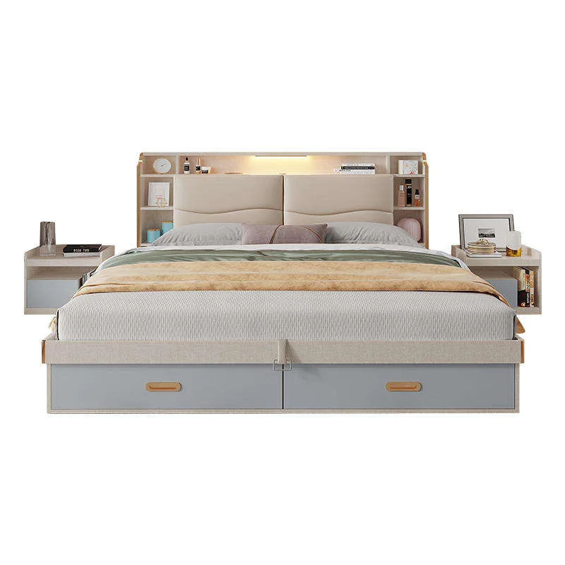 Modern Home Furniture Bedroom Set Storage Queen Bed Frame Multifunctional Tatami King Size Wooden Beds