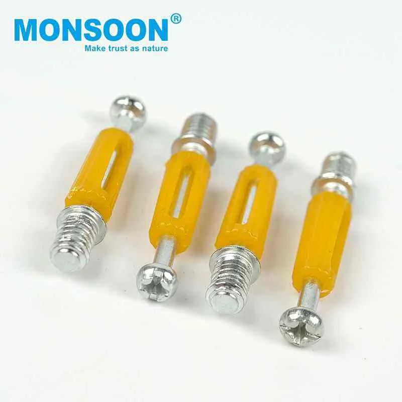 Hardware Cabinet Eccentric Connecting Fittings Panels Cam Lock Insert Nut Three-in-one Plastic Furniture Joint Connector