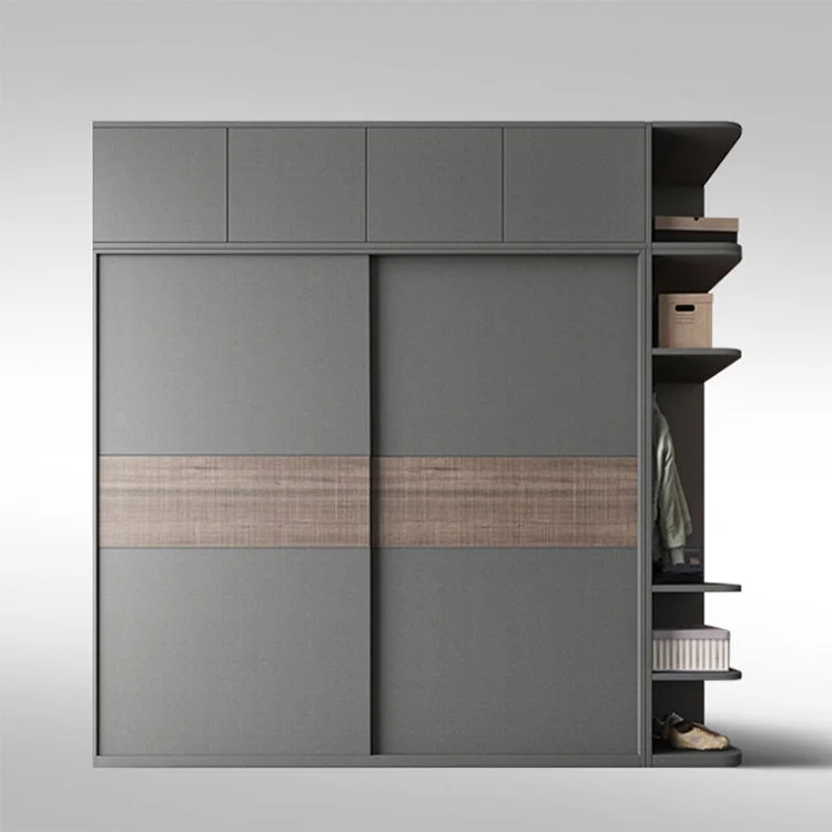Modern Simple Wardrobe Closet Combination Designs Bedroom Furniture Cupbord Storage Cabinet Sliding Door Wardrobe