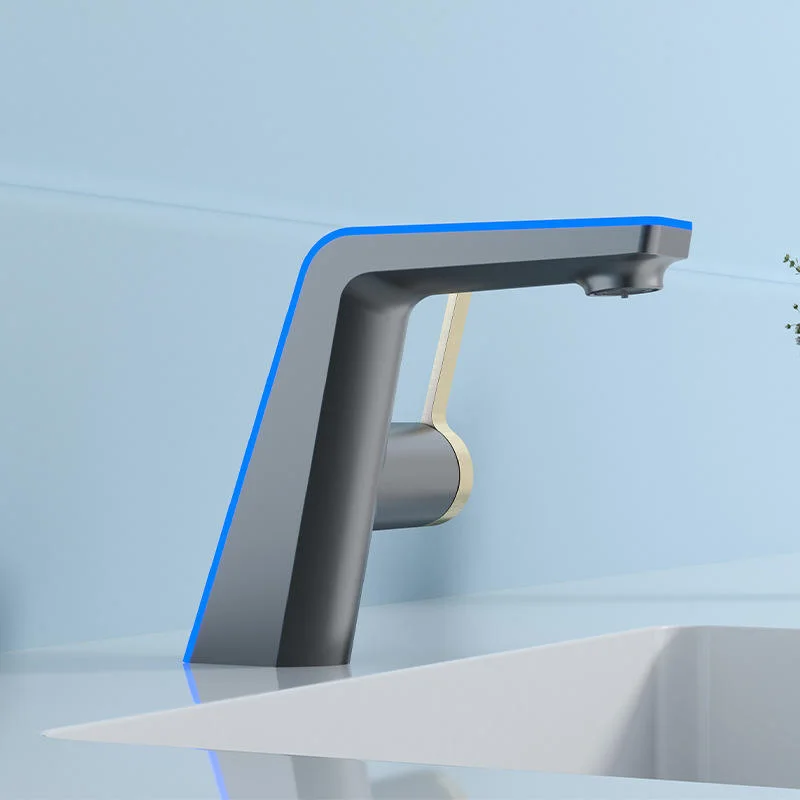 Bathroom Digital Display Temperature Display Single Handle Taps Hot/Cold Water Single Mixers Basin Faucet