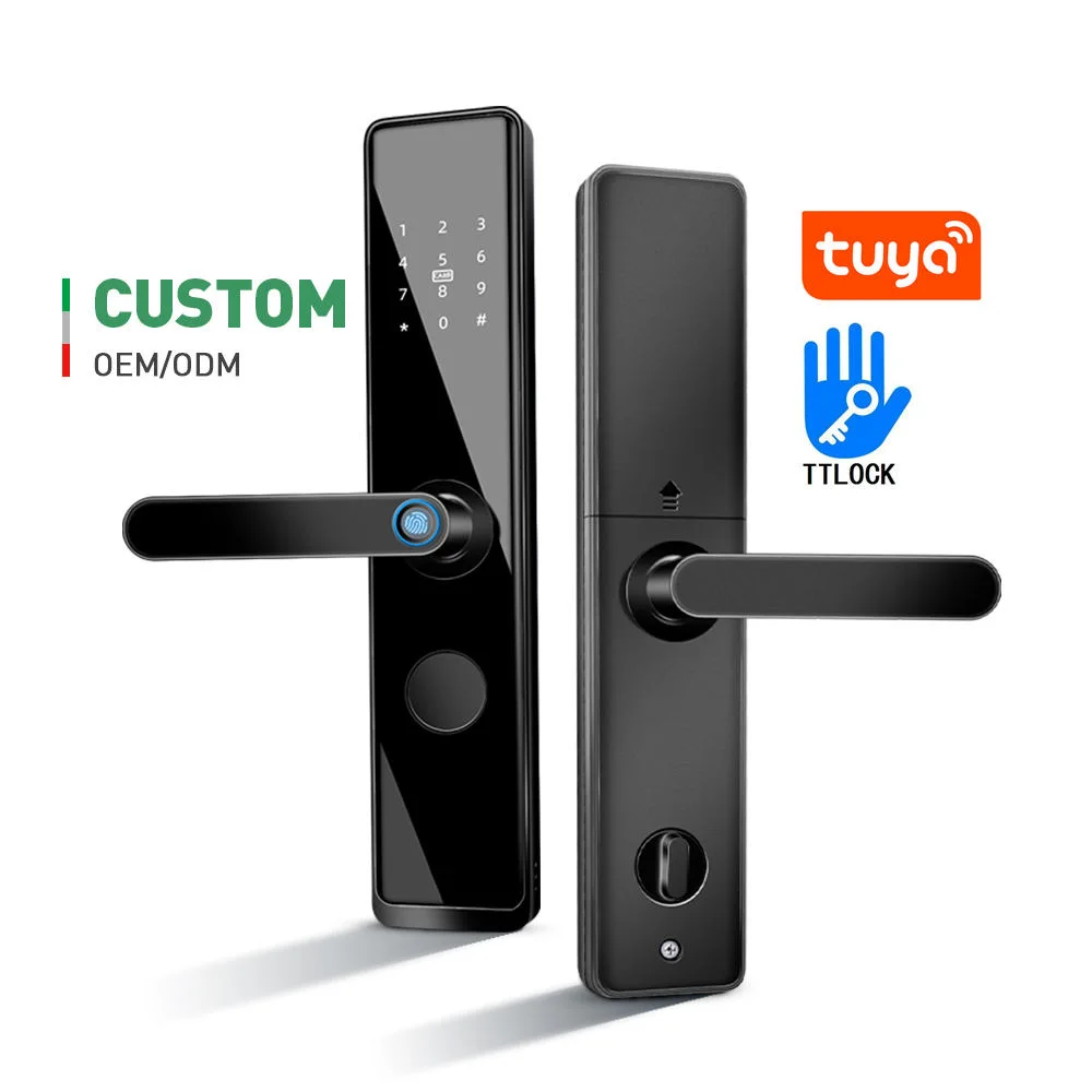 Wholesale Customized Wifi Electronic Keyless Entry Door Tuya Smart Lock With Fingerprint