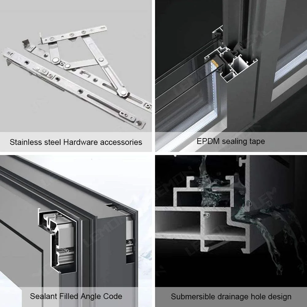 Fuson Explosive Models Australian Standard Luxury Narrow Frame Aluminum Slider Tempered Glass Sliding Doors for House