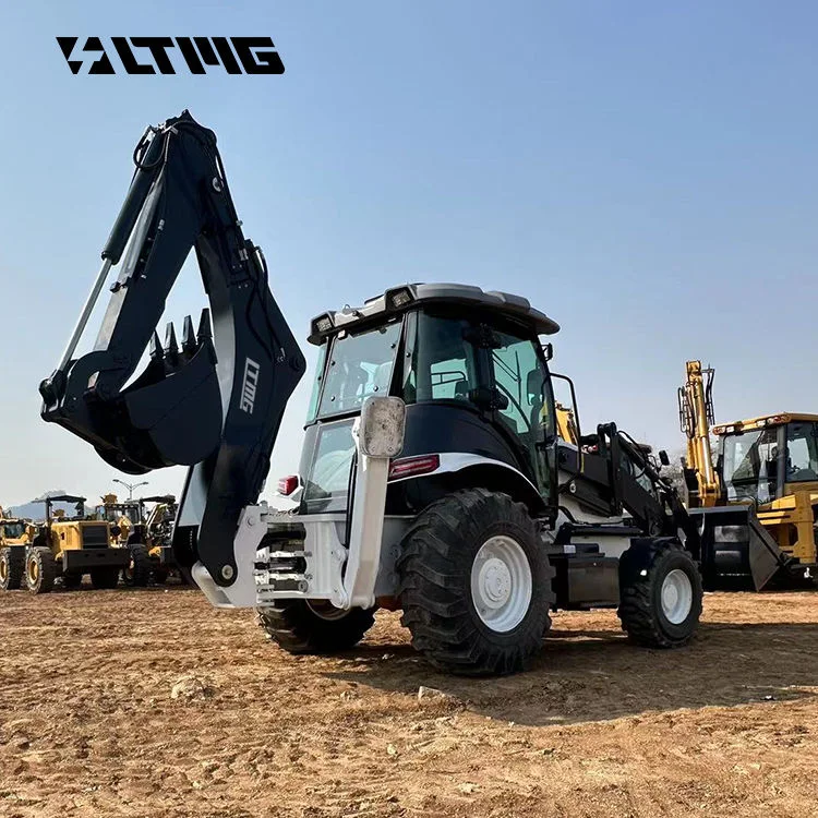 LTMG 2.5 Ton 388 Backhoe Loader Tractor Excavator Digger New Condition Wheel Loader Chinese Factory Small Traktor for Sale