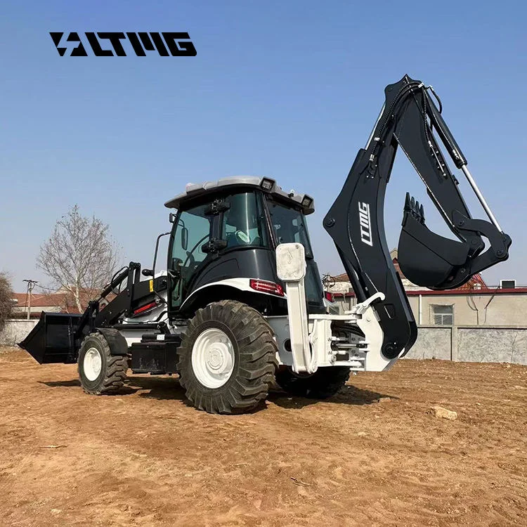 LTMG 2.5 Ton 388 Backhoe Loader Tractor Excavator Digger New Condition Wheel Loader Chinese Factory Small Traktor for Sale