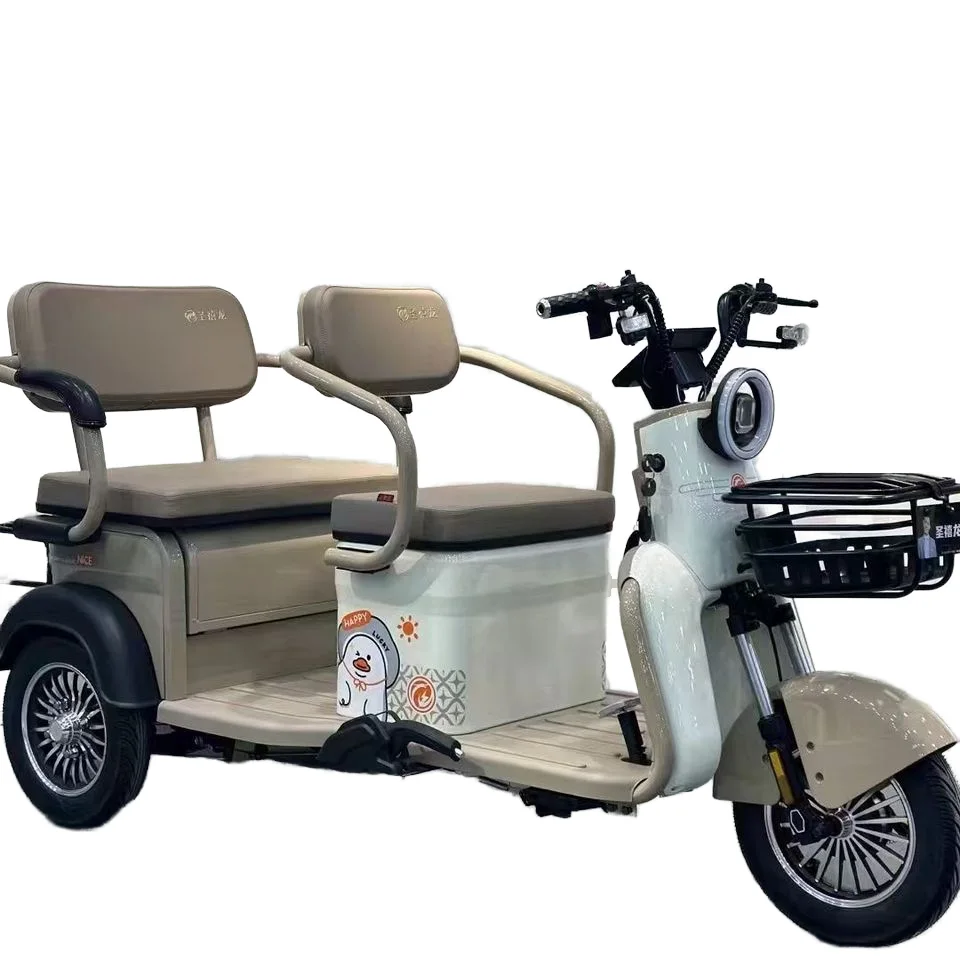 800W 1000W Electric Tricycles 3 Wheel Electric Cargo Bike Household Small Scooter Three-seat Adjustable Electric Tricycles