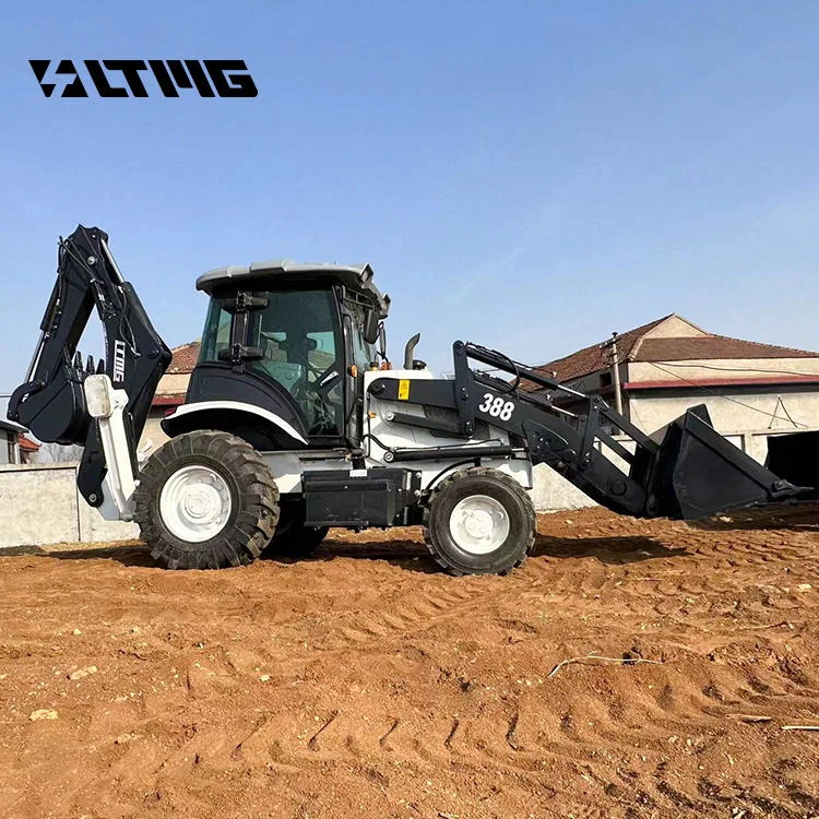 LTMG 2.5 Ton 388 Backhoe Loader Tractor Excavator Digger New Condition Wheel Loader Chinese Factory Small Traktor for Sale
