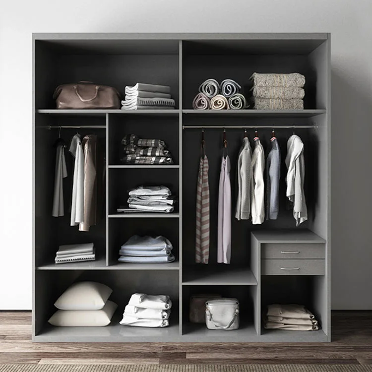 Modern Simple Wardrobe Closet Combination Designs Bedroom Furniture Cupbord Storage Cabinet Sliding Door Wardrobe