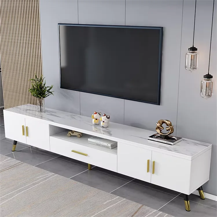 Wholesale Manufacturer Light Luxury Tv Cabinet Living Room Wall Cabinet Nordic Tea Table Combination Cabinet