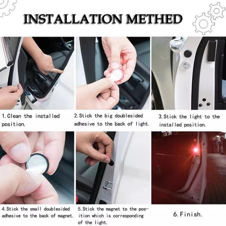 ضوء منبه عند فتح باب السيارة