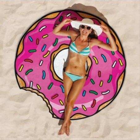 منشفة الشاطئ المستديرة