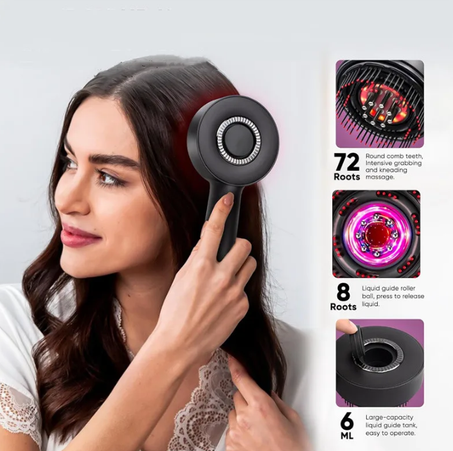 مشط تدليك الشعر بالاشعه الاحمرار وبتقنيه الاهتزازات