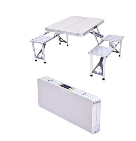 طاولة قابلة للطي من الألومنيوم ، طاولة تخييم محمولة خفيفة الوزن للنزهات