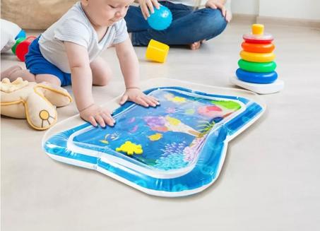 الوسادة المائية العجيبة القابلة للنفخ  لتطوير حواس و ذكاء و حركية الأطفال